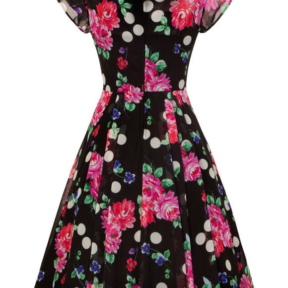 🌸Hell Bunny Bloomsbury Dress UK4X - Picture 4 of 5